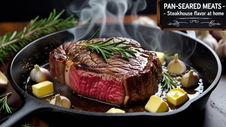 Pan-Seared Meats - Steakhouse Flavor at Home